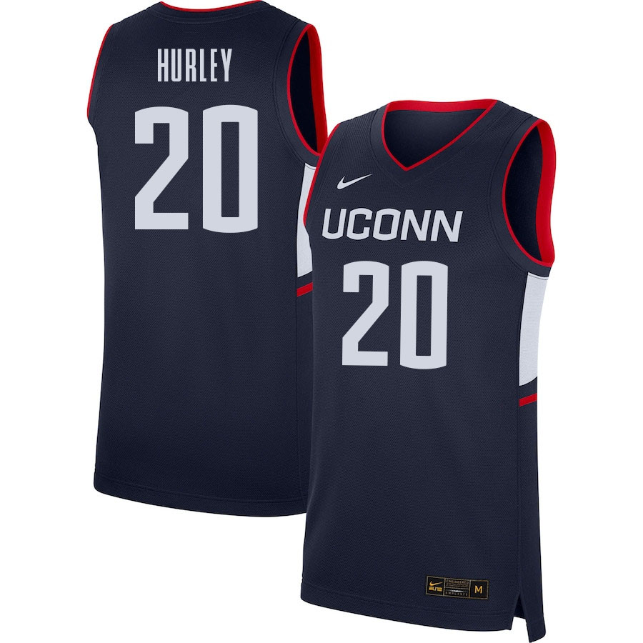 2021 Men #20 Andrew Hurley Uconn Huskies College Basketball Jerseys Sale-Navy